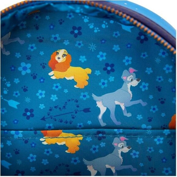 Loungefly Disney Lady and The Tramp 70th Anniversary Mini Backpack NWT - Picture 6 of 6